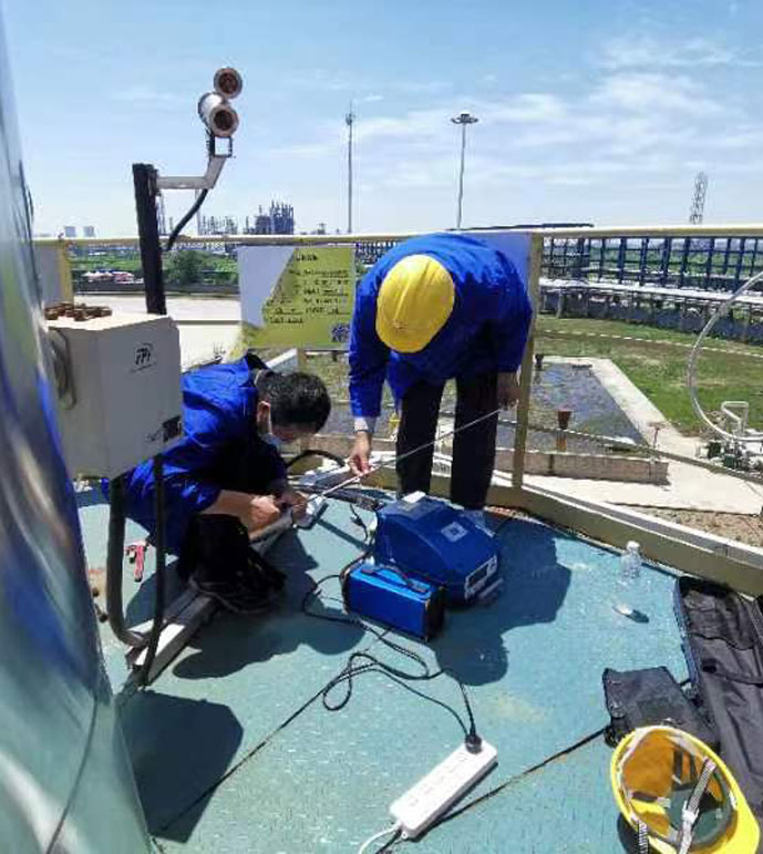 山東潤澤石化有限公司現(xiàn)場測(cè)試